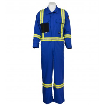 9oz Premium Flame Resistant Coverall in Royal Blue - Other Colours Available Upon Custom Order