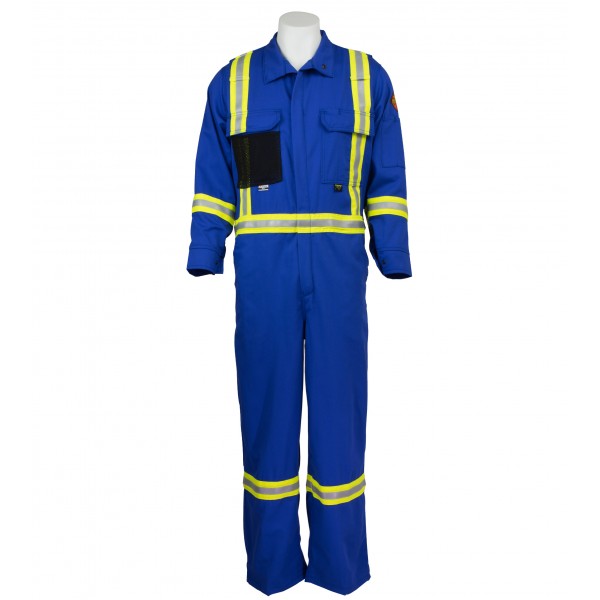 9oz Premium Flame Resistant Coverall in Royal Blue - Other Colours Available Upon Custom Order